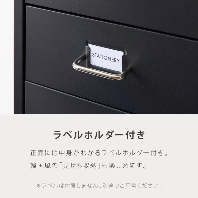 Roomnhome デスクワゴン 5段 キャビネット キャスター付き オフィスワゴン 書類ケース サイドワゴンキャビネット 縦型ファイルキャビネット キャスター付き 可動式 韓国インテリア (ホワイト)ｍａ