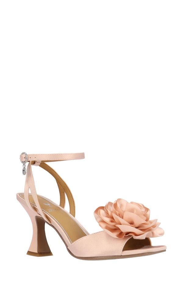 ジェイレニー レディース シューズ ヒール サンダル アンクル J Rene Pomeline Ankle Strap Sandalight Pink ピンク
