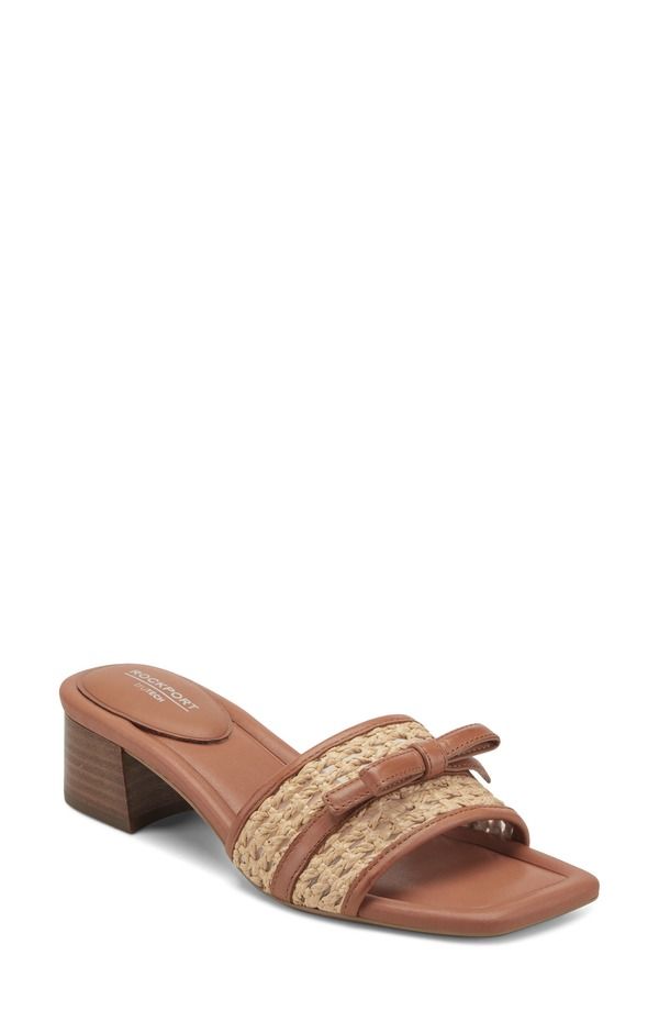 ロックポート レディース シューズ ヒール サンダル Rockport Clarice 2 Slide Sandalight Natural