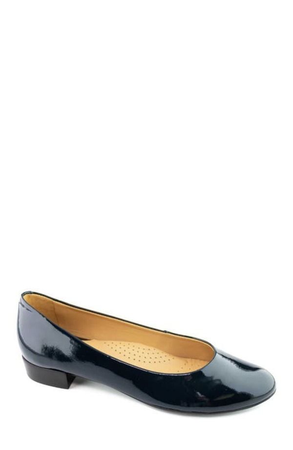マークジョセフニューヨーク レディース シューズ パンプス レザー Marc Joseph New York Madison Leather Flat Navy Soft Patent ネイビー