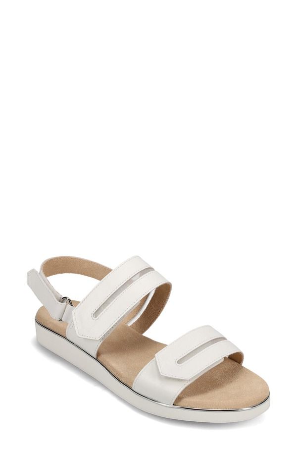 ベネリ レディース シューズ ヒール サンダル VANELi Espe Slingback Wedge Sandal White ホワイト