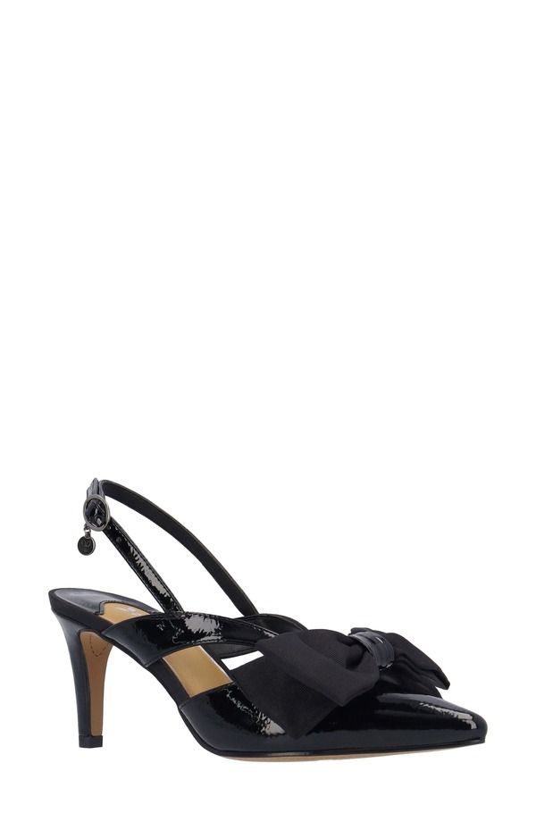 ジェイレニー レディース シューズ ヒール J Rene Morigen Slingback Pointed Toe Pump Black ブラック