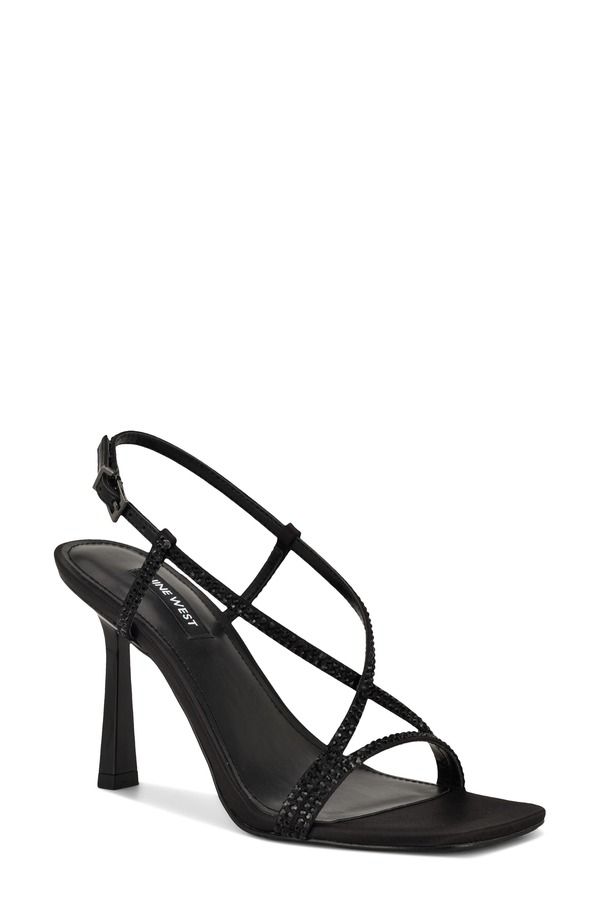 ナインウェスト レディース シューズ ヒール サンダル Nine West Vallanh Slingback Sandal Black ブラック