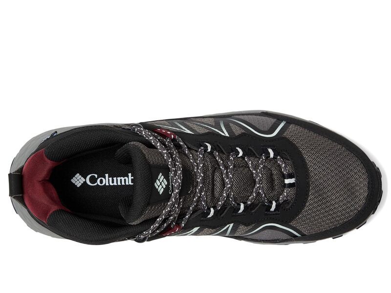 コロンビア レディース シューズ ブーツ・レインブーツ Columbia Peakfreak Rush Mid Outdry Dark GreyDeep Madeira グレー