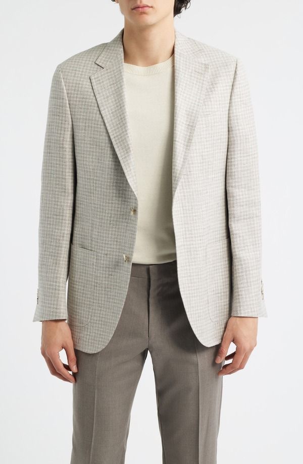 ピーター・ミラー メンズ アウター ジャケット・ブルゾン ウール コート リネン Peter Millar Hyperlight Softan Check Linen Wool Blend Sport