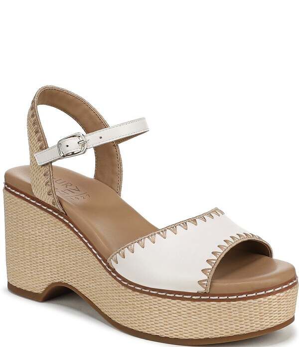 ナチュライザー レディース シューズ サンダル プラットフォーム アンクル レザー Naturalizer Della Leather Ankle Wraplatform Wedge Sandals 31,070円