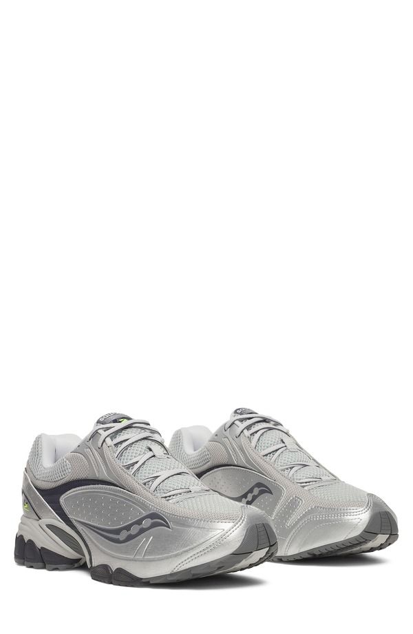 サッカニー レディース シューズ スニーカー Saucony Gender Inclusive ProGrid v2 Sneaker Silver Navy ネイビー