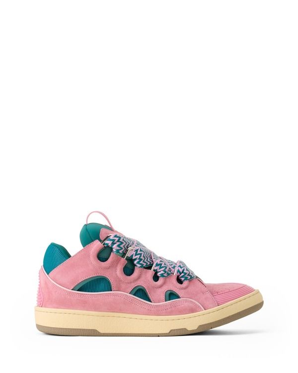ランバン レディース シューズ スニーカー レザー Lanvin Curb Leather Sneakers Pink ピンク