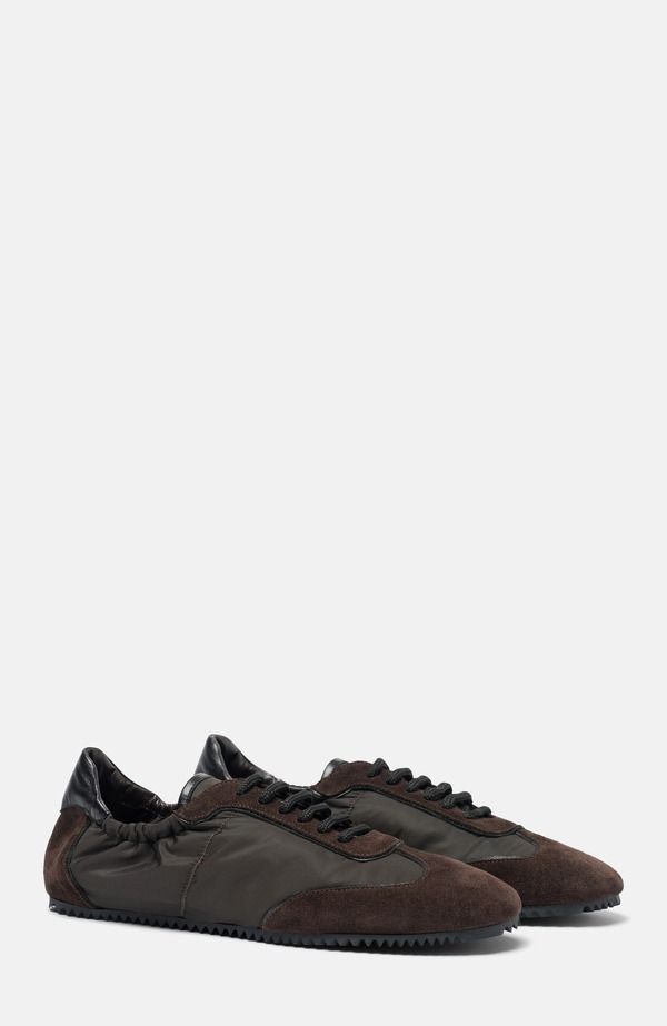 スカロッソ レディース シューズ スニーカー SCAROSSO Riley Sneakers Brown Nylon ブラウン