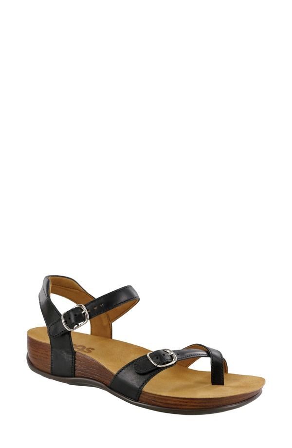 サス レディース シューズ サンダル SAS Pampa Wedge Sandal Black ブラック