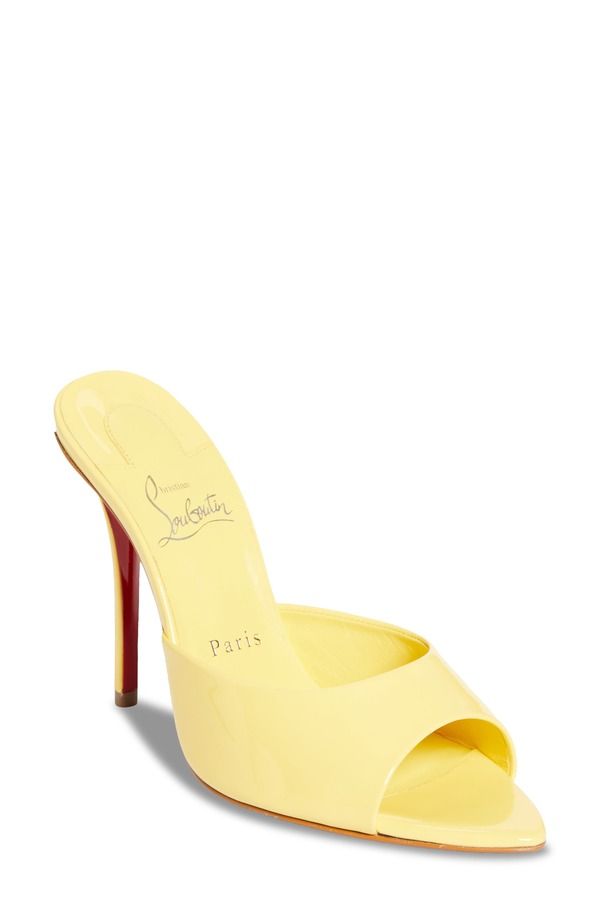 クリスチャン・ルブタン レディース シューズ サンダル Christian Louboutin Miss Z Pointed Toe Sandal Y523 Vanilla Lin Vanilla