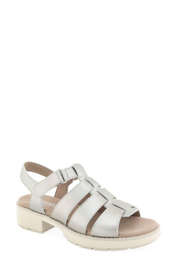 ムンロー レディース シューズ ヒール サンダル Munro Marley Fisherman Sandal Metallic Leather メタリック