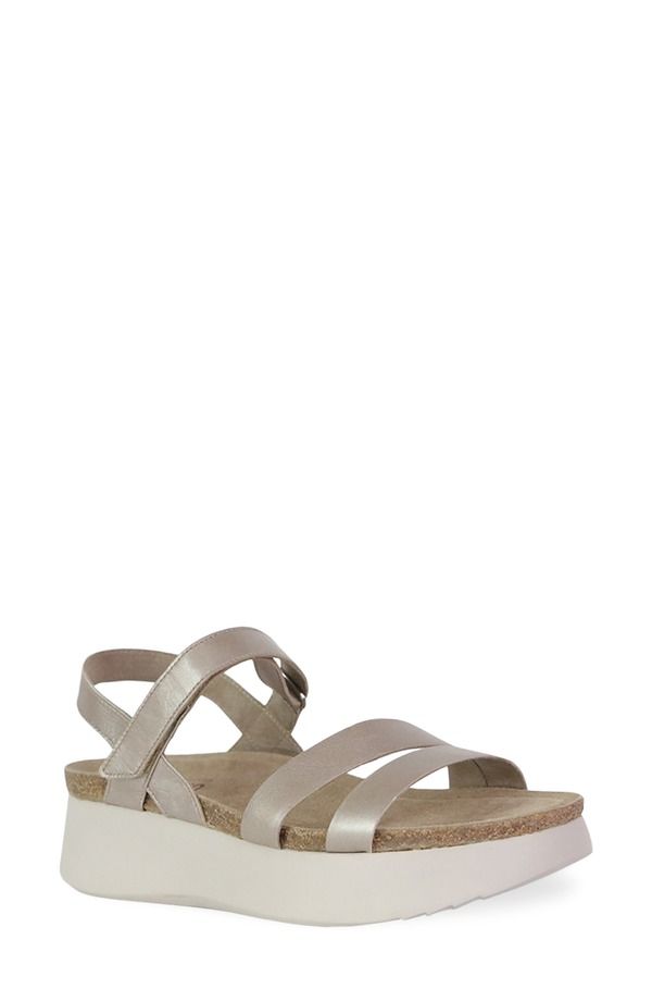 ムンロー レディース シューズ ヒール サンダル Munro Juniper Sandal Taupe Metallic トープ