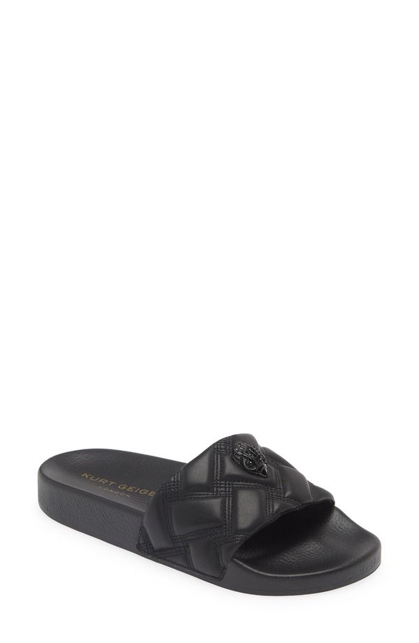カートジェイガーロンドン レディース シューズ サンダル Kurt Geiger London Meena Eagle Slide Sandal BlackBlack ブラック