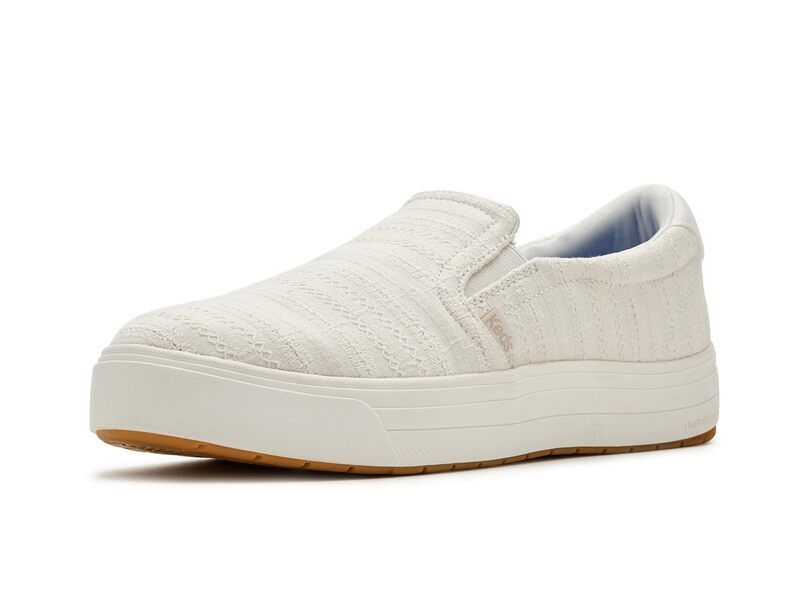 ケッズ レディース シューズ スニーカー Keds Park SlipOn Snowhiteyelet ホワイト
