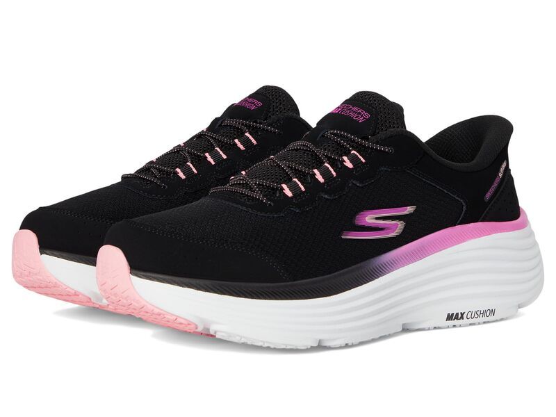 スケッチャーズ レディース シューズ スニーカー SKECHERS Max Cushioning Endeavour Cardova Hands Free SlipIns BlackPink ブラック