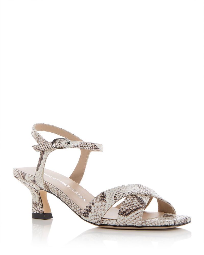 スチュアート ワイツマン レディース シューズ サンダル Stuart Weitzman Womens Vinnie Sandals Cream SnakePrint クリーム