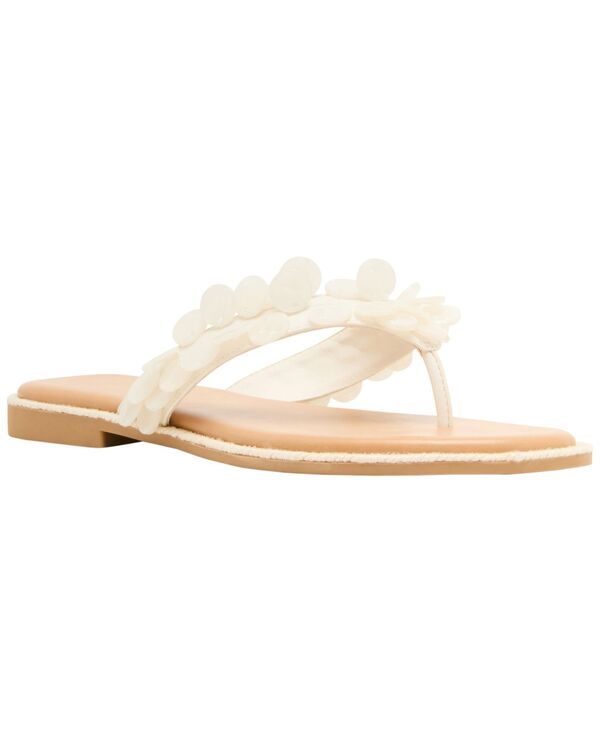 マッデンガール レディース シューズ サンダル Madden Girl Womensands PailletteEmbellished Thong Sandals Bone