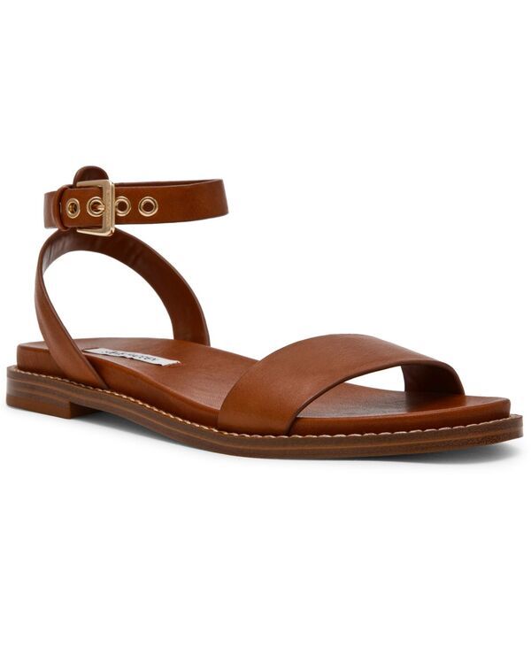 スティーブ マデン レディース シューズ サンダル Steve Madden Womens Dandi TwoPiece Flat Sandals Tan タン