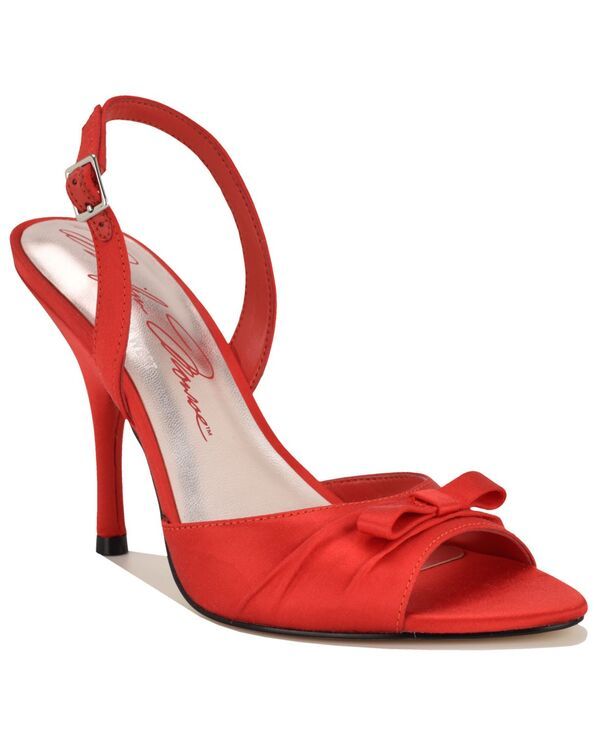 ナインウェスト レディース シューズ サンダル Nine West x Marilyn Monroe Womens Vixxie Stiletto Dressandals Red Satin レッド