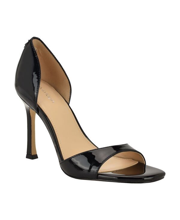 カルバンクライン レディース シューズ サンダル Calvin Klein Womens Aileen DOrsay Stiletto Sandals Black Patent ブラック