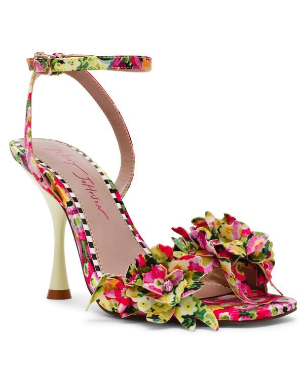 ベッツィジョンソン レディース シューズ サンダル Betsey Johnson Womens Hilley Flower Dressandals Green Floral グリーン