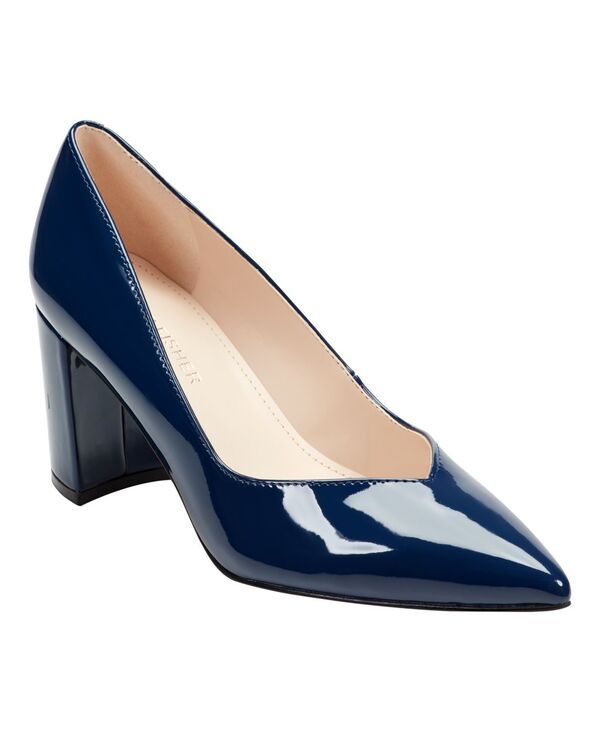 マークフィッシャー レディース シューズ パンプス ヒール Marc Fisher Womens Caitlin SlipOn Block Heel Pumps Dark French Blue Pa