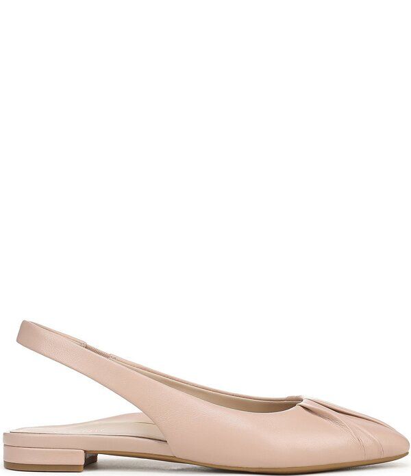 バイオニック レディース シューズ パンプス ギャザー レザー Vionic Gabriela Leatheruched Slingback Dress Flats Rugby Tan タン