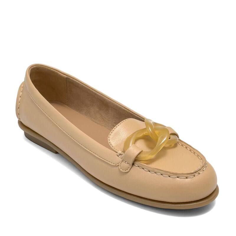 エアロソールズ レディース シューズ スリッポン・ローファー Aerosoles Wysteria Womens Moc Toe SlipOn Loafers Beige Bisque ベージュ