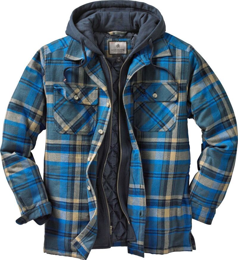 レジェンダリーホワイトテイルズ レディース アウター ジャケット・ブルゾン シャツ Mens Legendary Whitetails Maplewood Hooded Flannel Shirt J