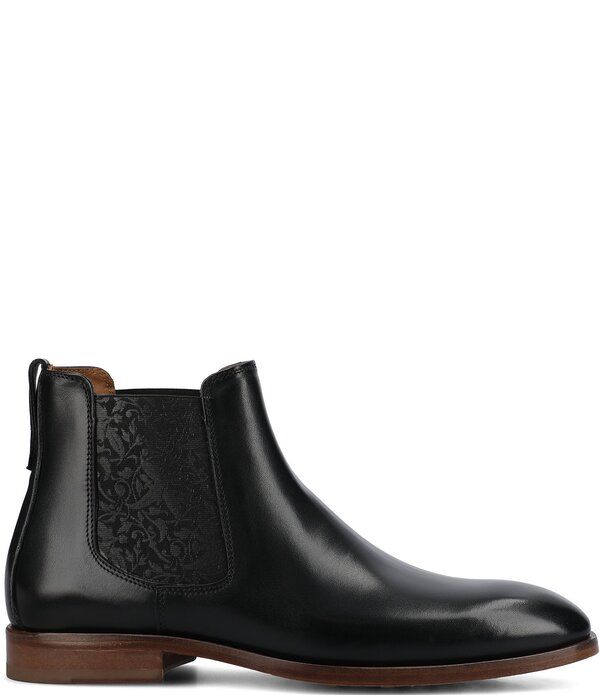 タフト メンズ シューズ ブーツ・レインブーツ チェルシーブーツ プリント チェルシー レザー Taft Mens Murphy Leather Printed Goring Chelsea Boot