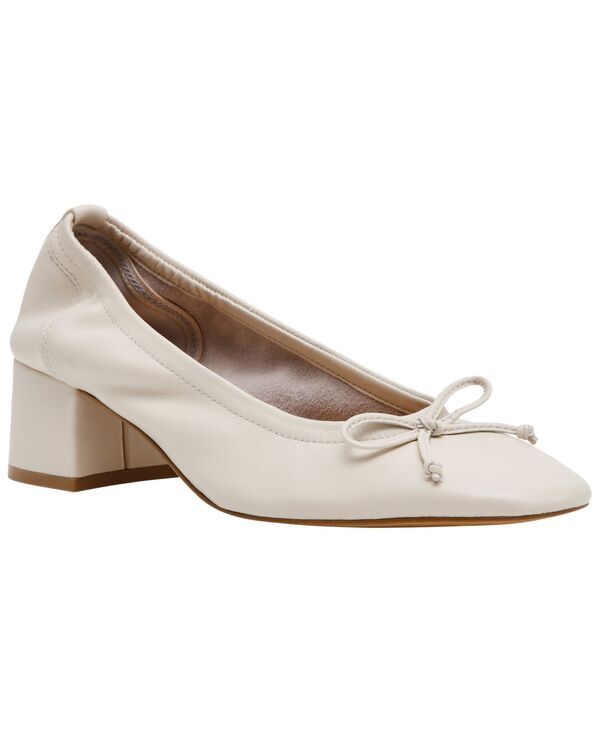 スティーブ マデン レディース シューズ パンプス ヒール Steve Madden Womens Coretta Block Heel Ballet Pumps Bone Leather