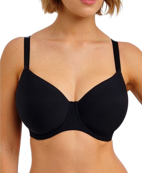フレイヤ レディース トップス Tシャツ Freya Womens Essentially Smooth Underwire TShirt Bra Black ブラック
