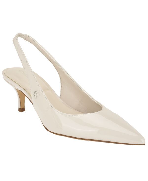 カルバンクライン レディース シューズ パンプス ヒール Calvin Klein Womens Emersyn Kitten Heel Slingback Pumps Ivory Patent アイ