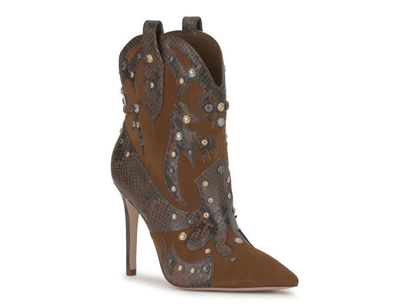ジェシカシンプソン レディース シューズ ブーツ・レインブーツ Jessica SimpsonPalieve Western Bootie Hickory Brown ブラウン