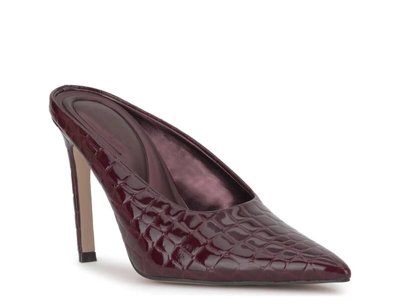 ジェシカシンプソン レディース シューズ サンダル Jessica SimpsonWilix Mule Burgundy Croc Print バーガンディ