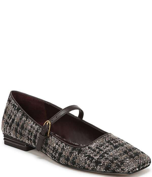 フランコサルト レディース シューズ パンプス Franco Sarto Tinsley Plaid Square Toe Mary Jane Flats Black ブラック