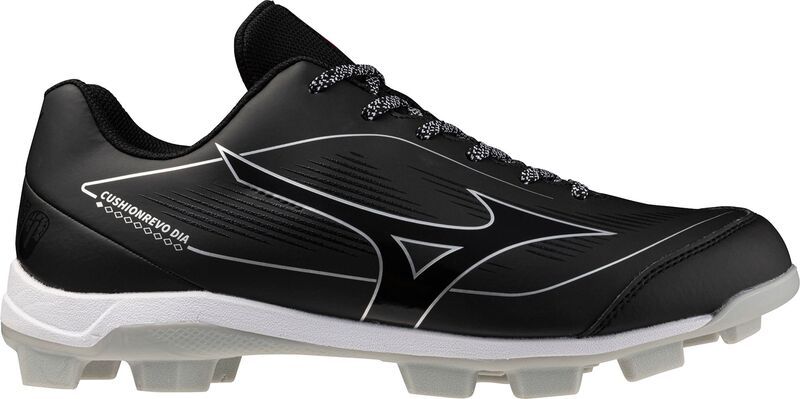 ミズノ メンズ シューズ スニーカー Mizuno Mens Cushionrevo Diamond TPU Baseball Cleats BlackWhite ホワイト