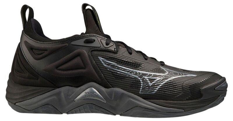 ミズノ メンズ シューズ スニーカー Mizuno Mens Wave Momentum 3 Volleyball Shoes BlackGrey ブラック