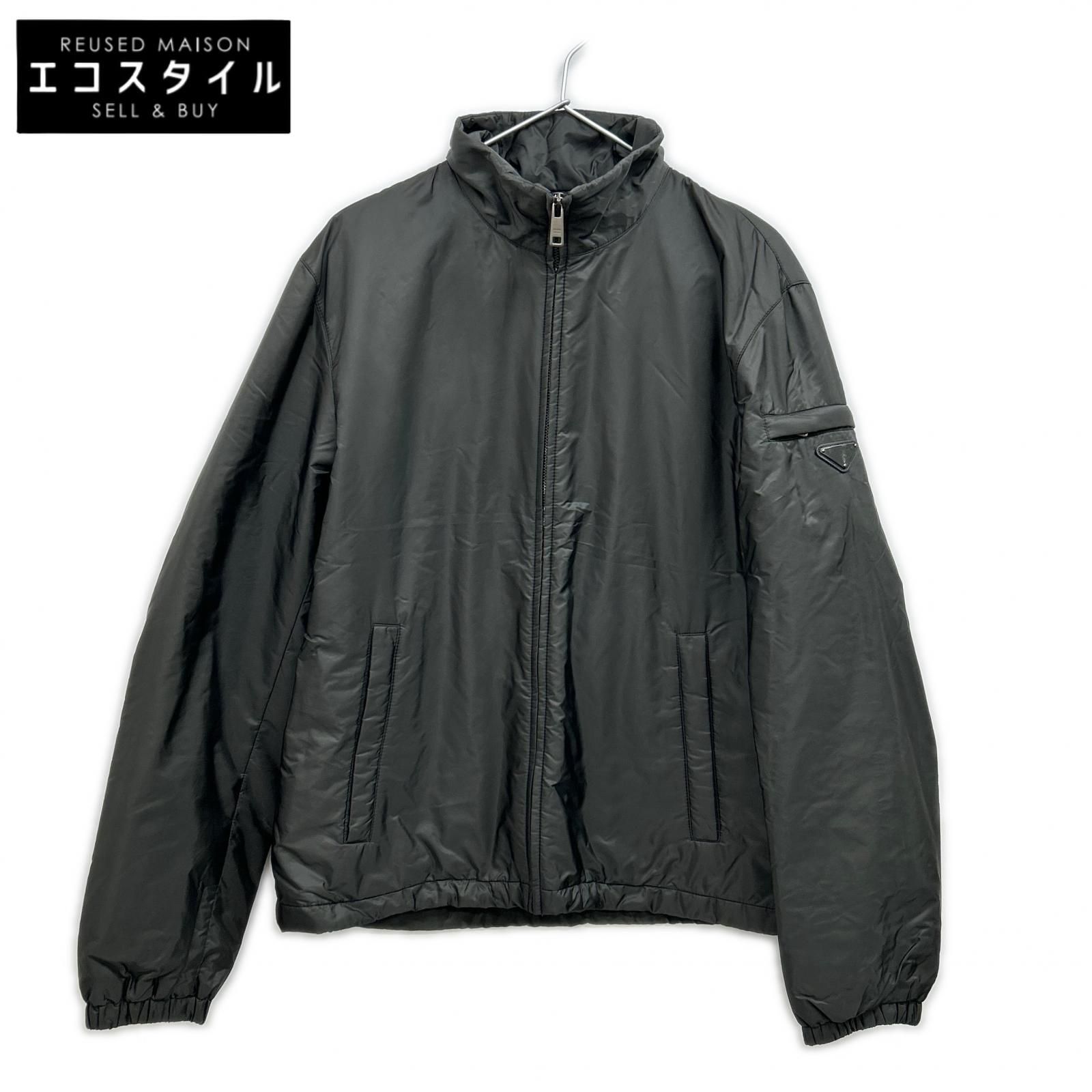 PRADA SPORT　プラダスポーツ　SGH278 三角プレート ナイロンジャケット カーキ　４８