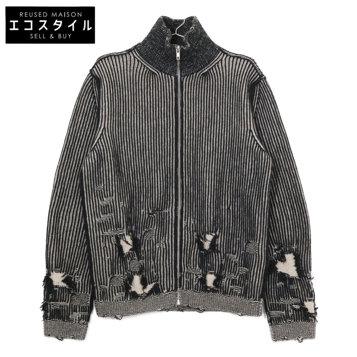 MM6　エムエムシックス　24年 SH2AM0016 MM Gauge 7 Zip Up Cardigan　S