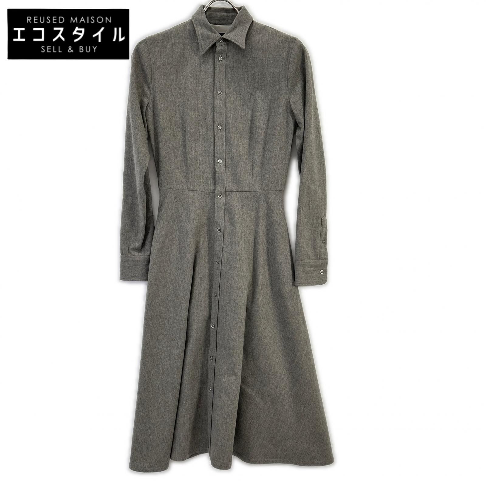 Ralph Lauren Black Label　ラルフローレンブラックレーベル　グレー ウール ワンピース　0
