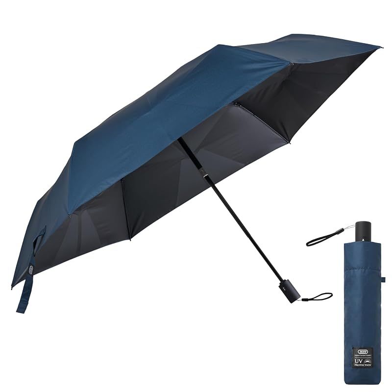 【新品】 【Toffy/トフィー】 サンマスター 瞬納 UV自動開閉傘 〈晴雨兼用〉 折りたたみ傘 UVカット率100% UPF50+ 遮光率100% 遮熱効果 たたみやすい HUL4-NV (ネイビー) 8,075円