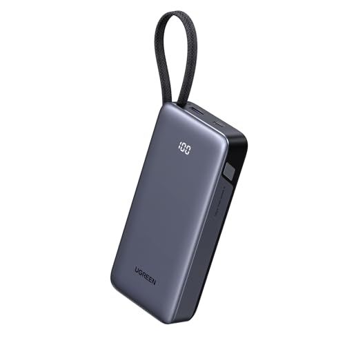 UGREEN 20000mAh 大容量・45W 急速充電) 大容量 USB-Cケーブル内蔵 PD・PPS対応 3台同時充電 LED残量表示 パススルー/低電流モード搭載 PSE技術基準適合 iPhone17/16/15 Android/iPa b84b8ec1