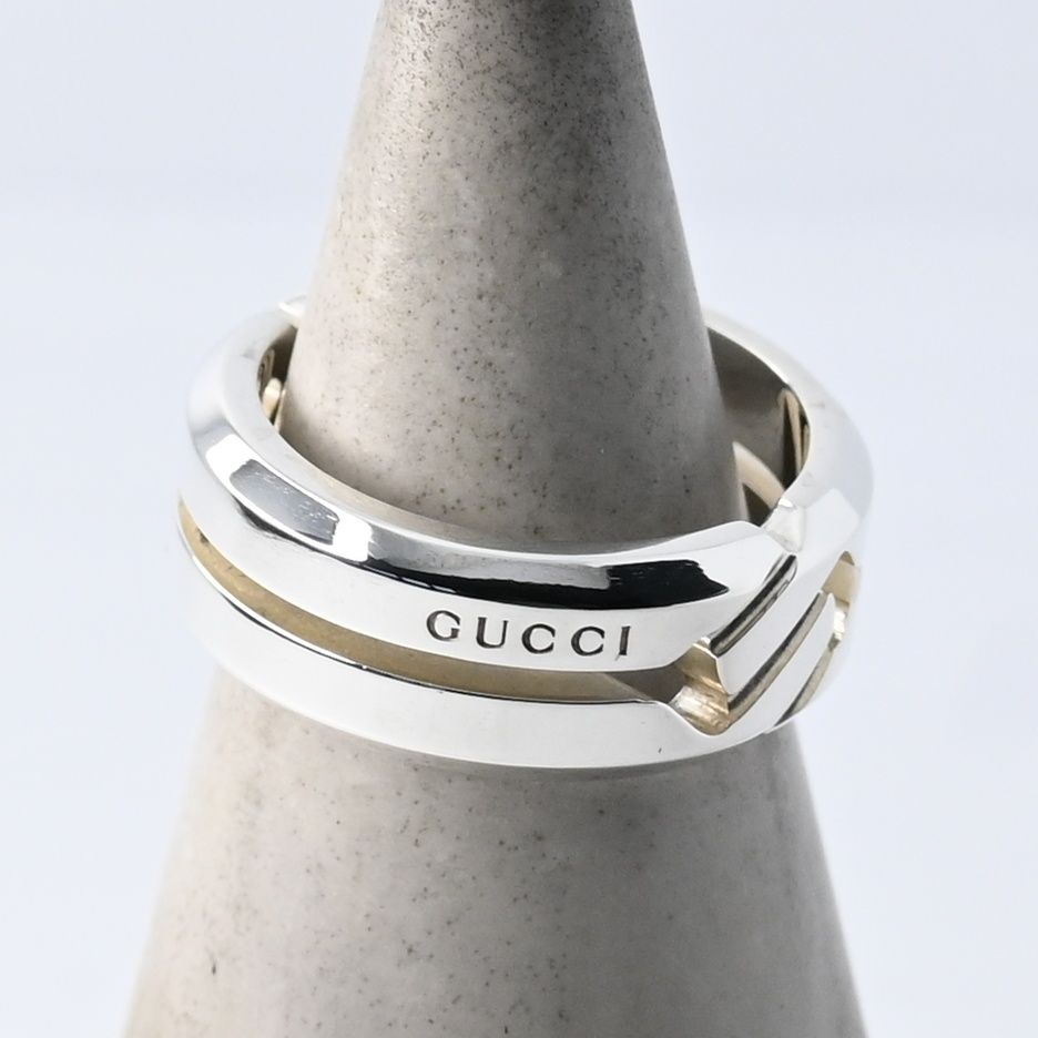 GUCCI リング　インフィニティ　ノット　シルバー　Ag925 刻印23 研磨済】GUCCI インフィニティ ノット リング 指輪 7.5号 シルバー