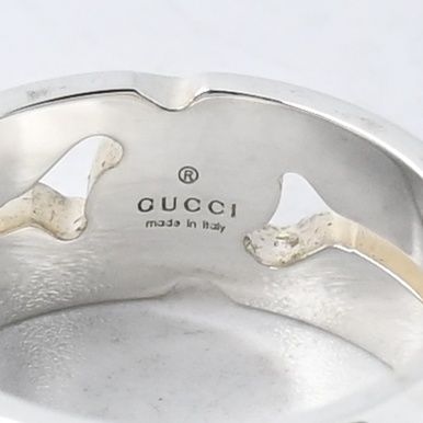 研磨済】GUCCI インフィニティ ノット リング 指輪 7.5号 シルバー