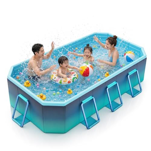 プール 空気入れ不要 家庭用 大型 折りたたみプール 子供 ぷーる 折り畳み 収納便利 空気漏れ無し 持ち運び便利 日本語説明書付きmt 53e80ab5