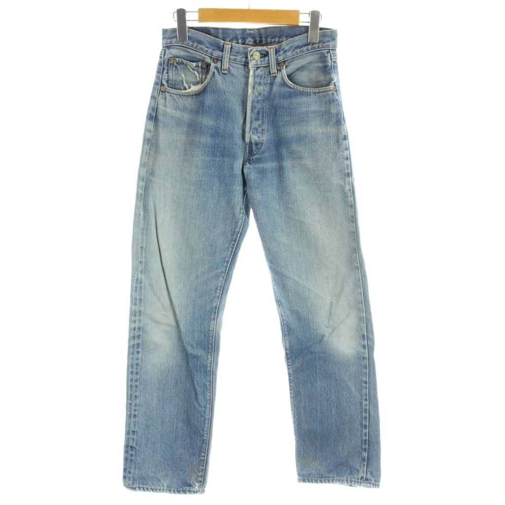 リーバイス Levi's 70s 70年代 ヴィンテージ 501 66前期 デニムパンツ ボタン裏6 スモールe セルビッチ ジーンズ W30 L32 青 ブルー /MW ■GY12