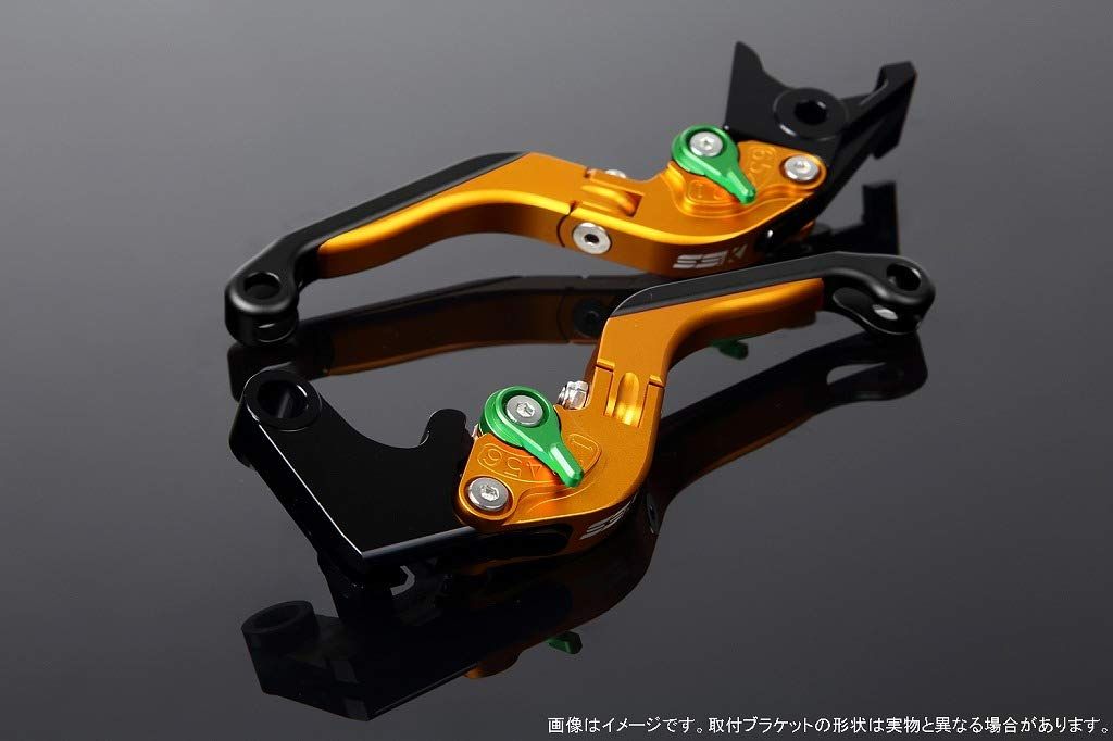 新品 SSK スピードラ アジャストレバーセット 可倒延長式 レバー本体カラー:マットゴールド アジャスターカラー:マットグリーン エクステンションカラー:マットブラック YAMAHA XMAX