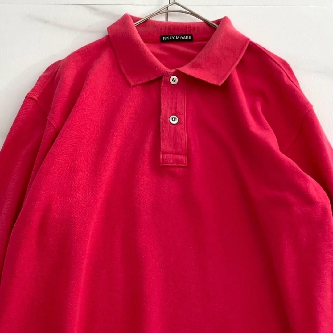 ポロシャツ 92SS ISSEY MIYAKE MEN polo shirt pink 92SS ISSEY MIYAKE MEN polo shirt pink